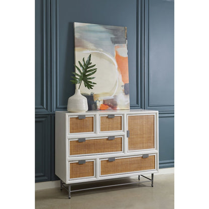 5-Drawer Accent Chest with Cabinet