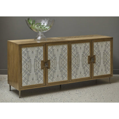 Mid-Century Modern 4 Door Credenza