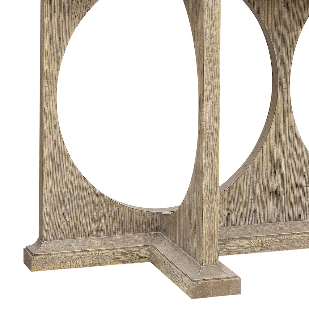 Modern Entryway Console Table with Concrete Top