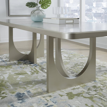 Zoey Double Pedestal Dining Table with Leaf Extensions