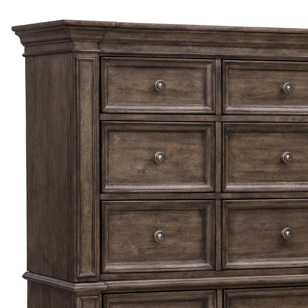 Woodbury 15-Drawer Master Chest in Cowboy Boots Brown