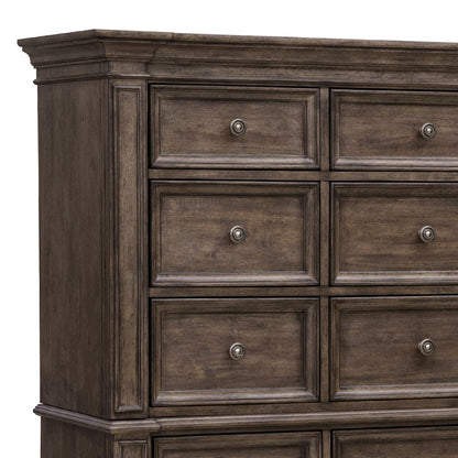 Woodbury 15-Drawer Master Chest in Cowboy Boots Brown