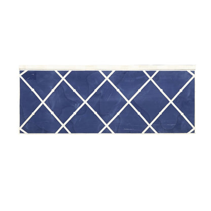 Navy Blue 3-Drawer Accent Chest
