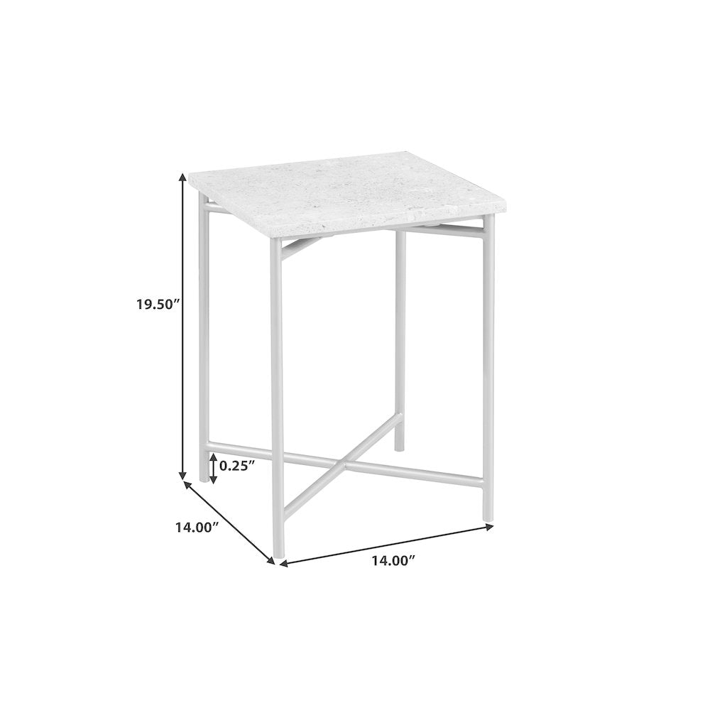 Small Stone Top Nesting table