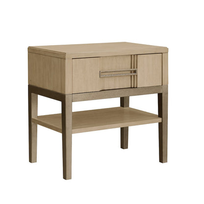 Kendall Metal Base Nightstand with Storage