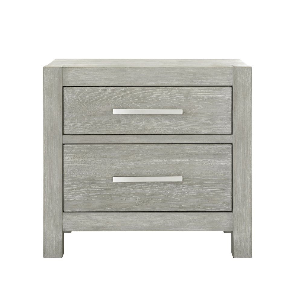 Millwork Two Drawer Nightstand with USB/C Port