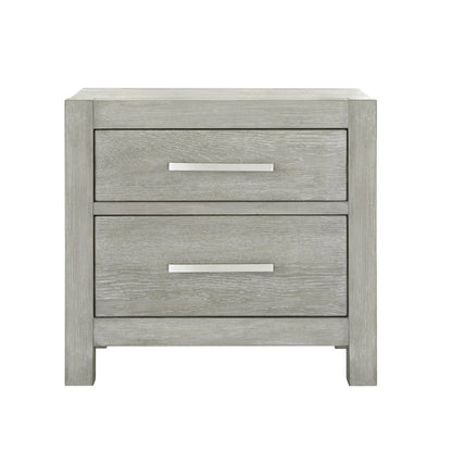 Millwork Two Drawer Nightstand with USB/C Port