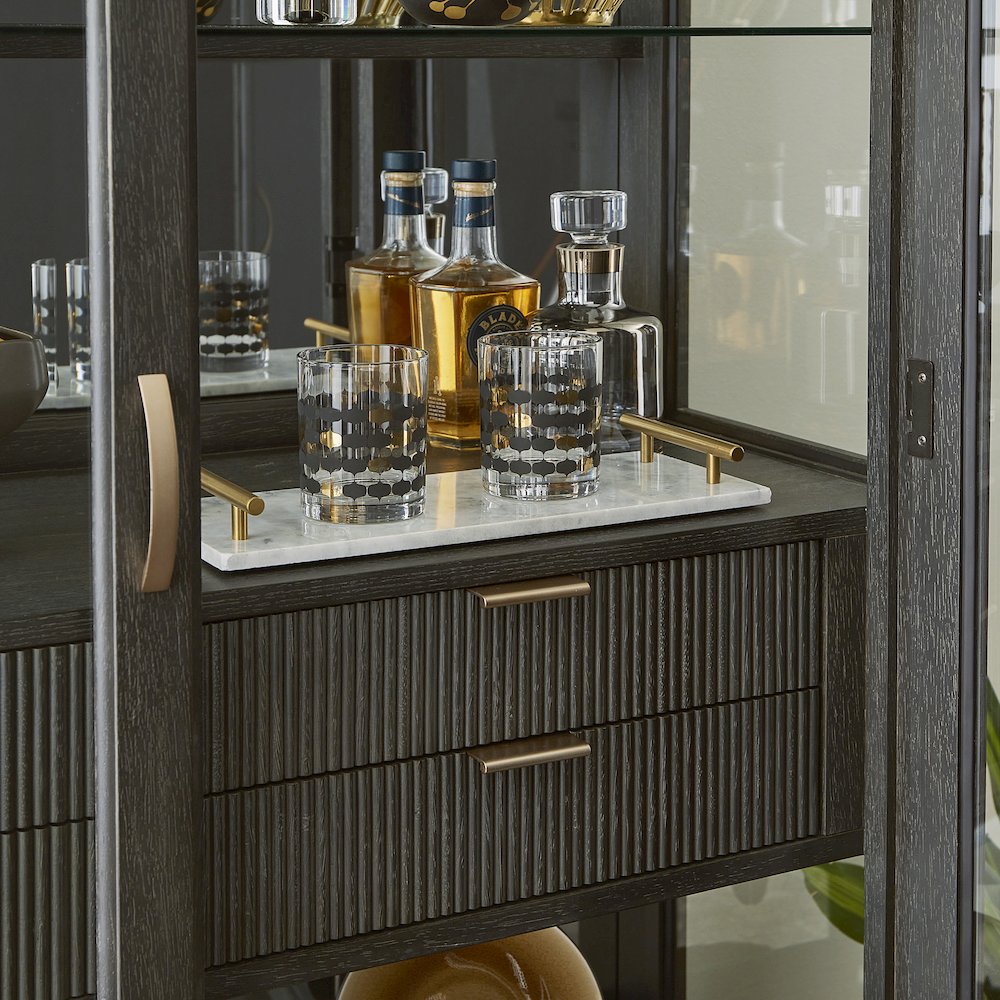 West End Loft Curio with Drawers