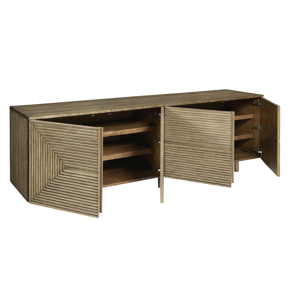 Four Door Geometric Design Console