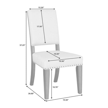Lenox Upholstered Side Chair with Nail Head Trim