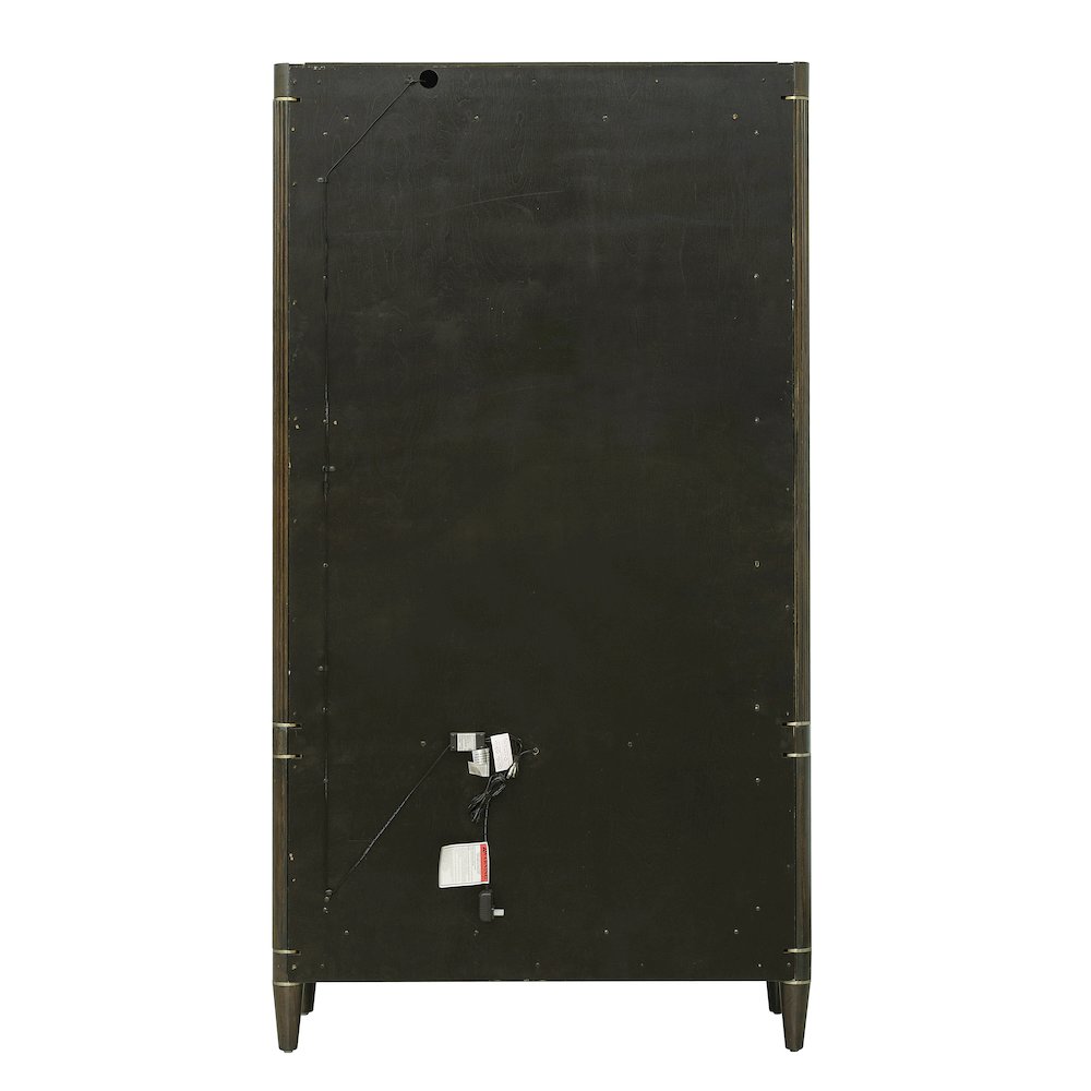 Asher Park Open Shelf Etagere, Piano Brown Finish