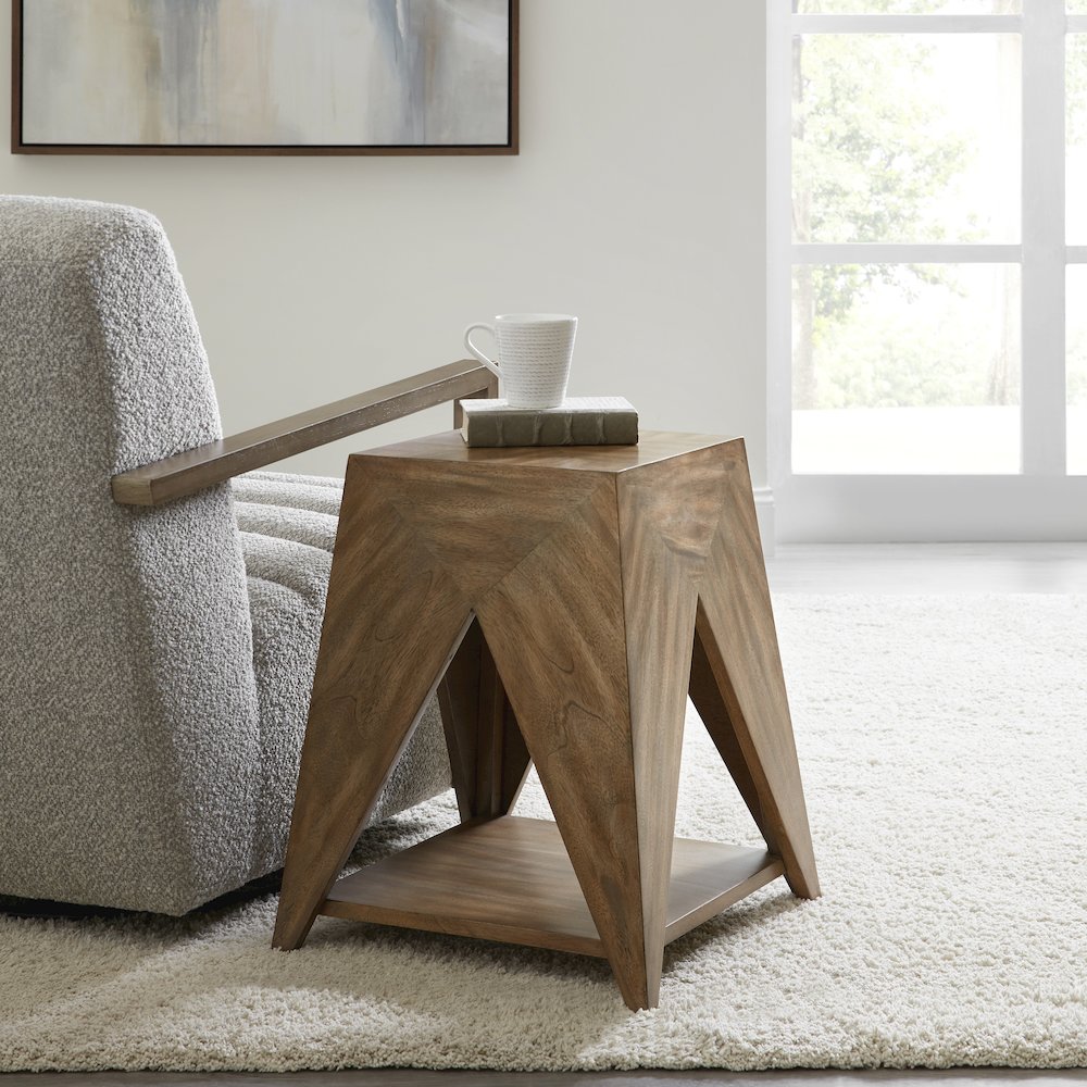 Geometric Shaped Accent Table