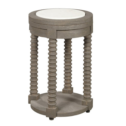 Spindle Leg Spot Table with Marble Top