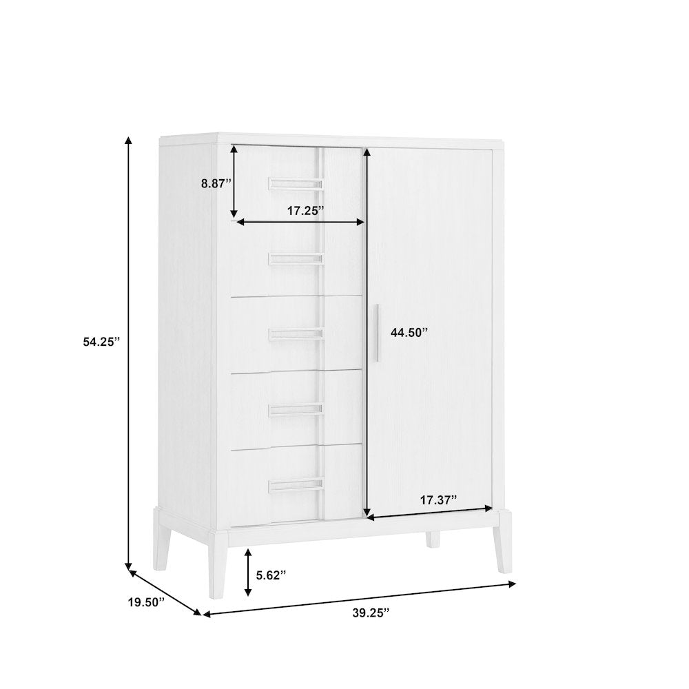 Kendall Sliding Door Chest with Drawers