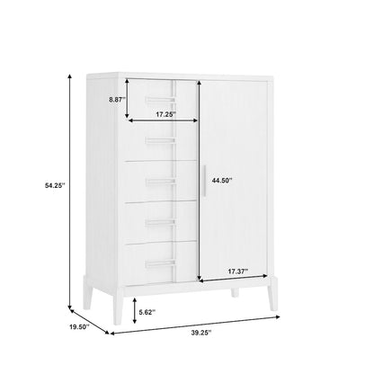 Kendall Sliding Door Chest with Drawers