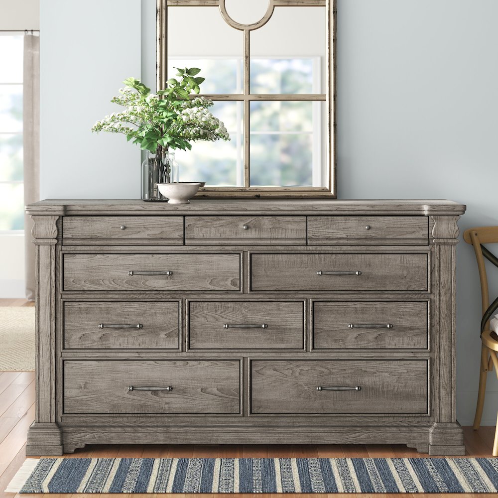 Madison Ridge 10 Drawer Dresser in Heritage Taupe