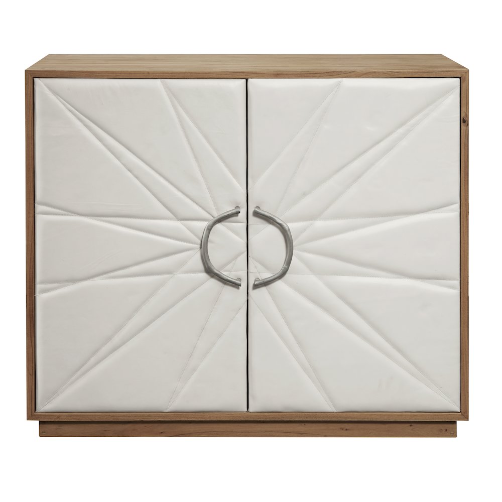 Two Door Leather Chest