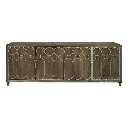 4-Door Console with Tray Drawers