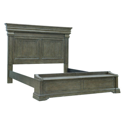 Madison Ridge Brown Queen Bed with Chest Footboard