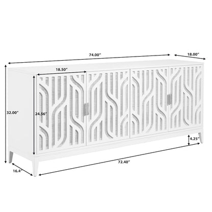 4-Door Credenza with Storage