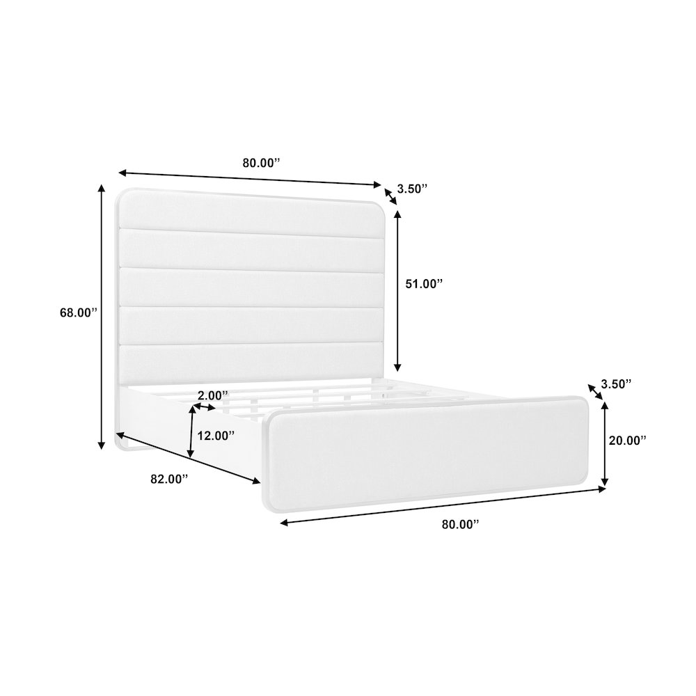 Brighton King Upholstered Bed