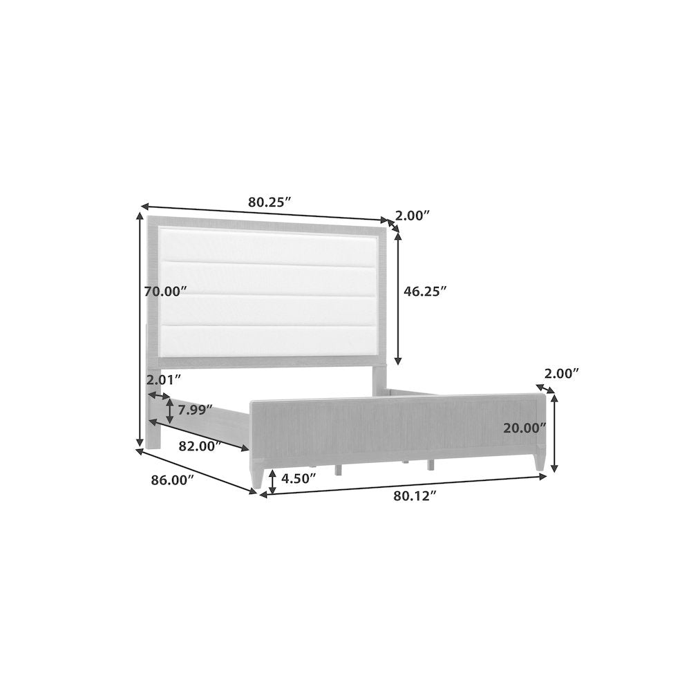 West End Loft Upholstered King Bed