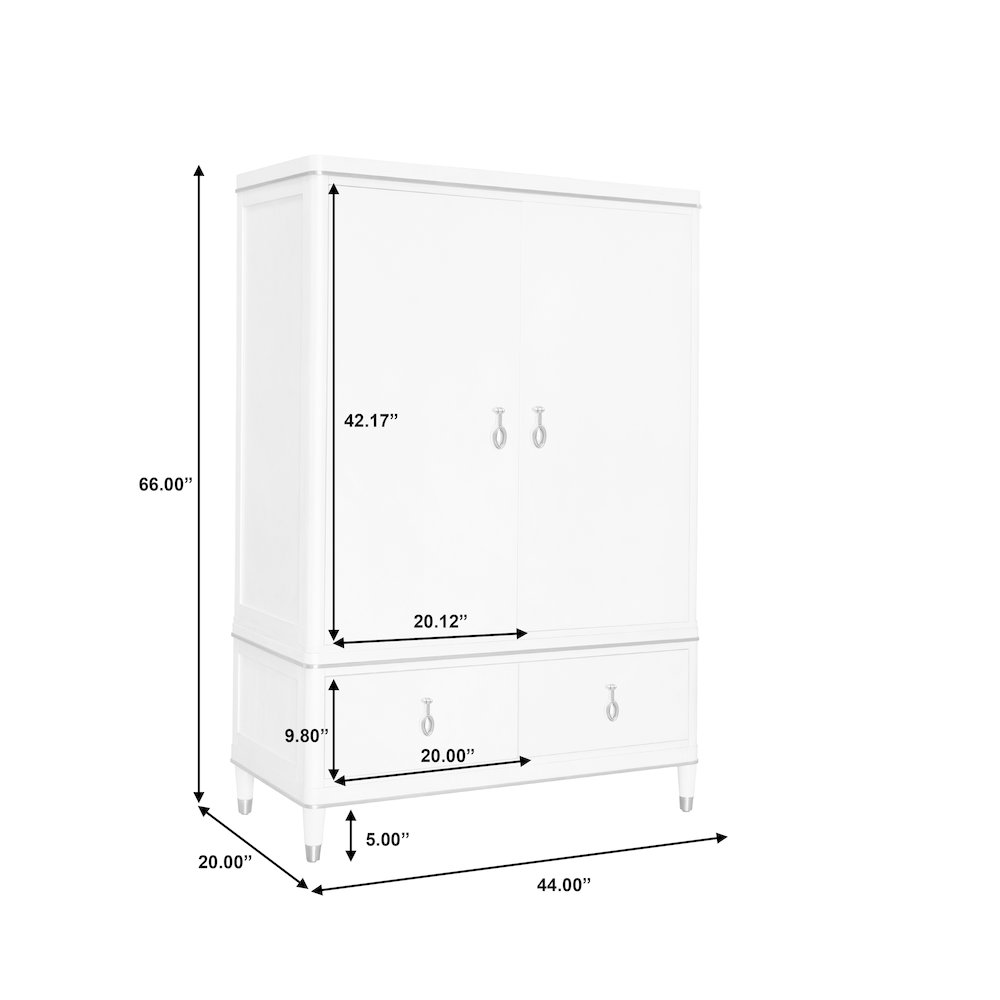 Grace Armoire with Storage Drawers