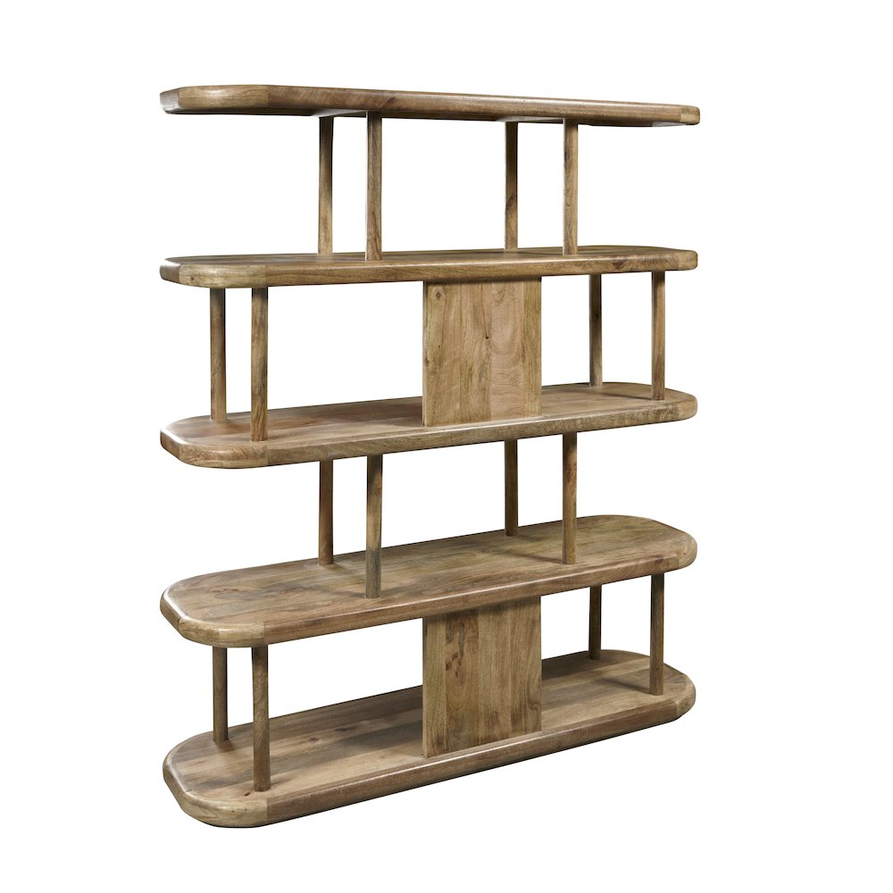4-Shelf Open Display Bookcase