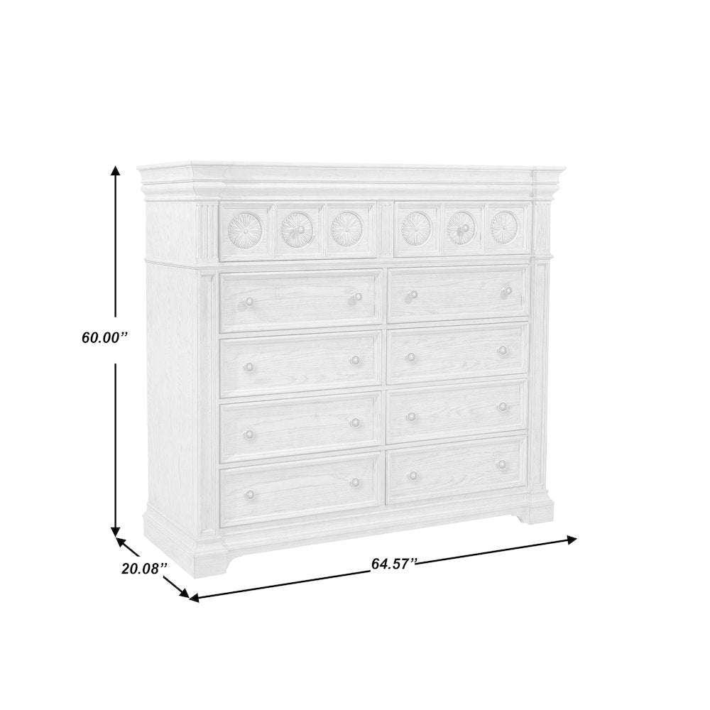 Kingsbury 10 Drawer Master Chest