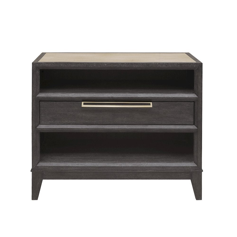 Quincy Stone-Top Bachelor's Chest with Storage Drawer