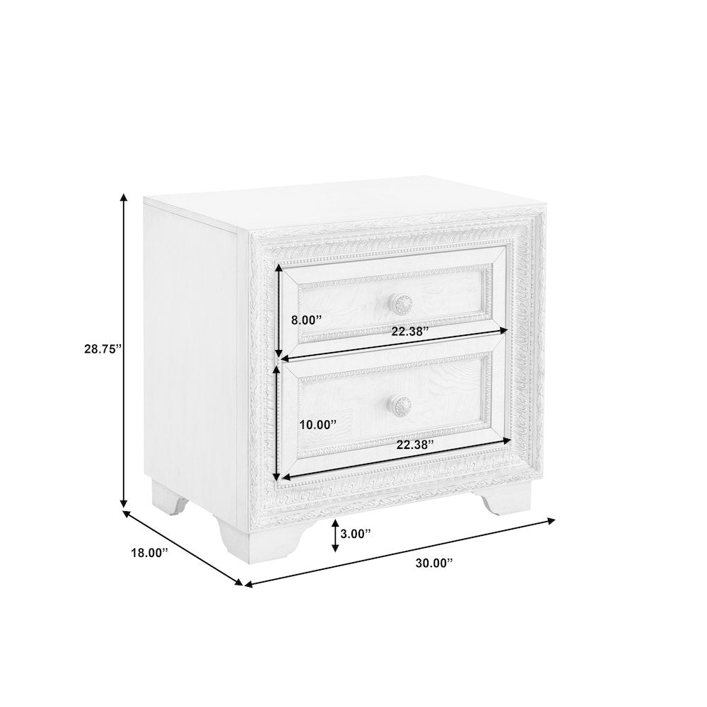 Camila 2 Drawer Nightstand