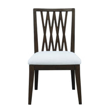 Asher Park Wood Back Side Chair, Piano Brown Finish