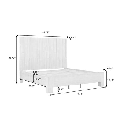 Millwork California King Panel Bed