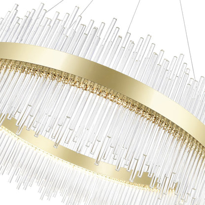 Genevieve LED Chandelier With Medallion Gold Finish