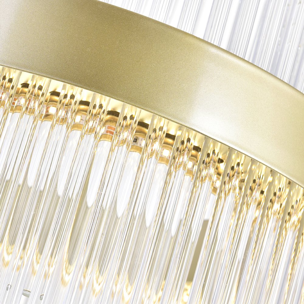Genevieve LED Chandelier With Medallion Gold Finish