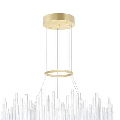 Genevieve LED Chandelier With Medallion Gold Finish
