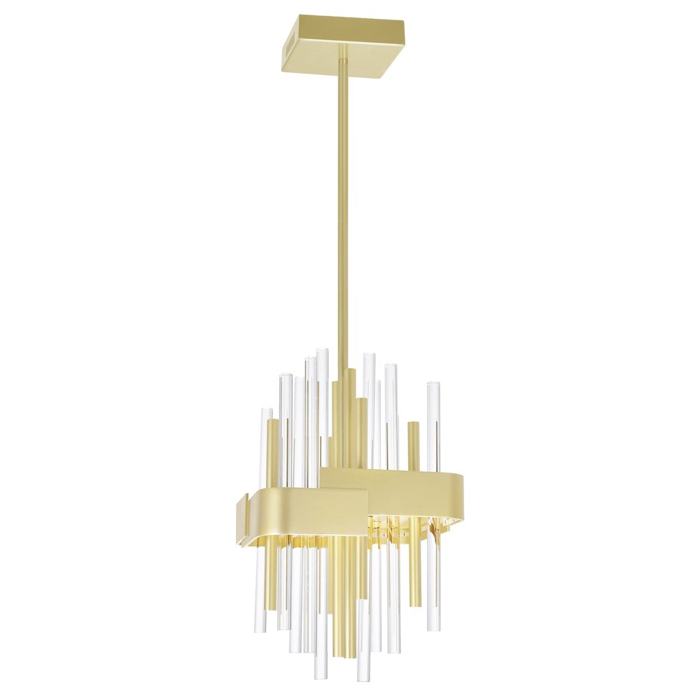 Millipede 8 in LED Satin Gold Mini Pendant