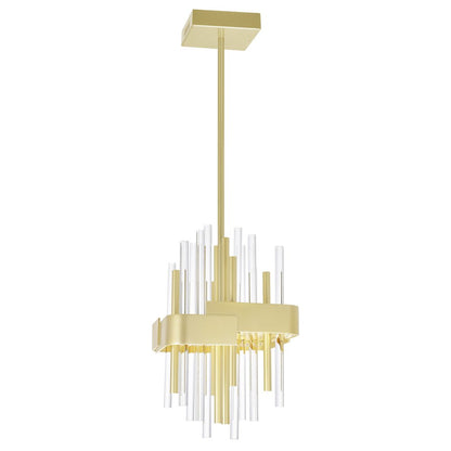 Millipede 8 in LED Satin Gold Mini Pendant