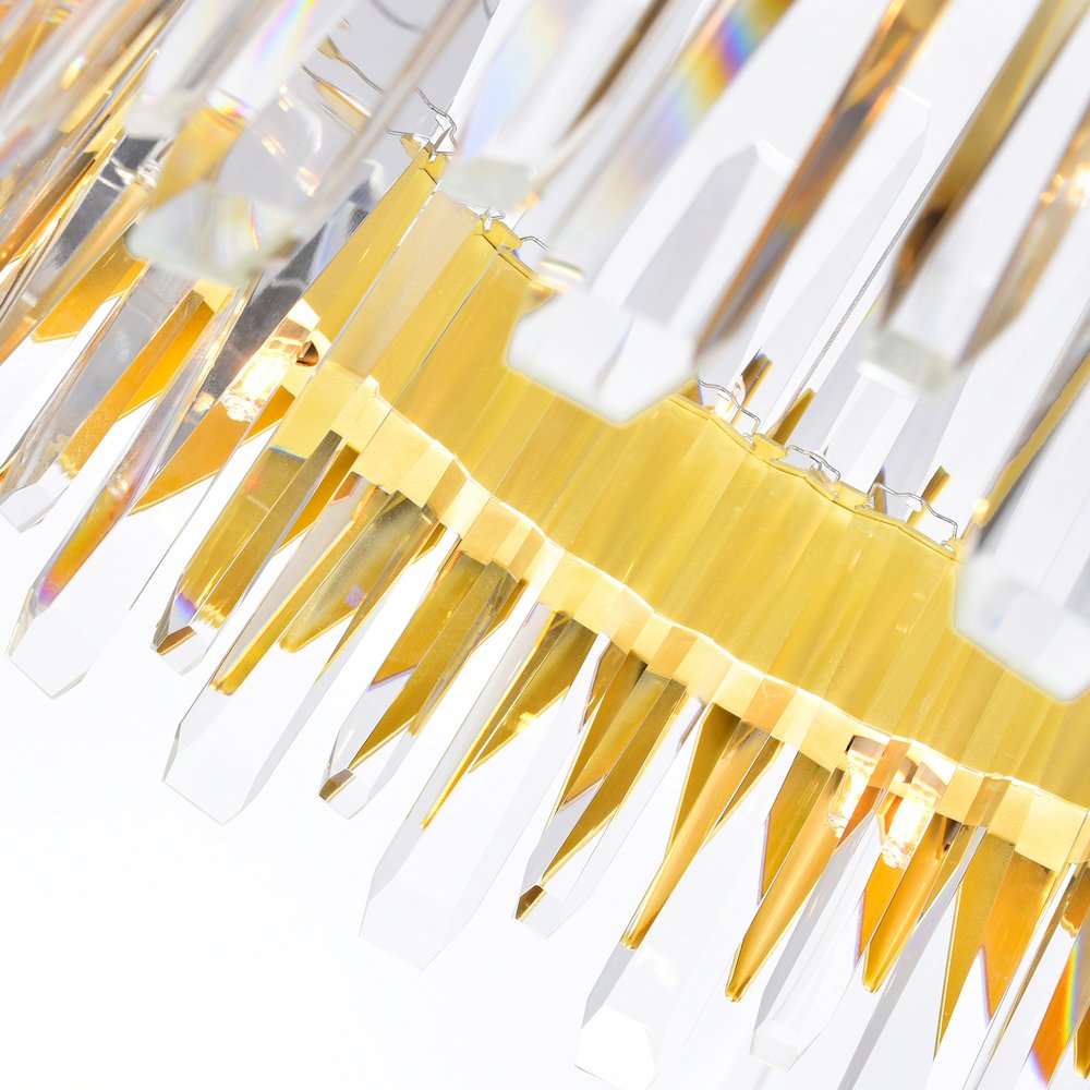 Cityscape 12 Light Chandelier With Satin Gold Finish