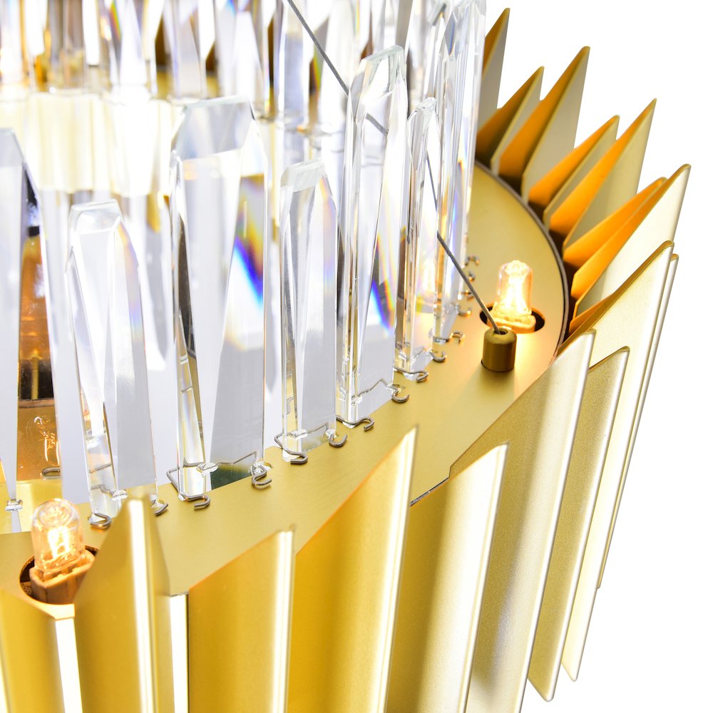 Cityscape 18 Light Chandelier With Satin Gold Finish