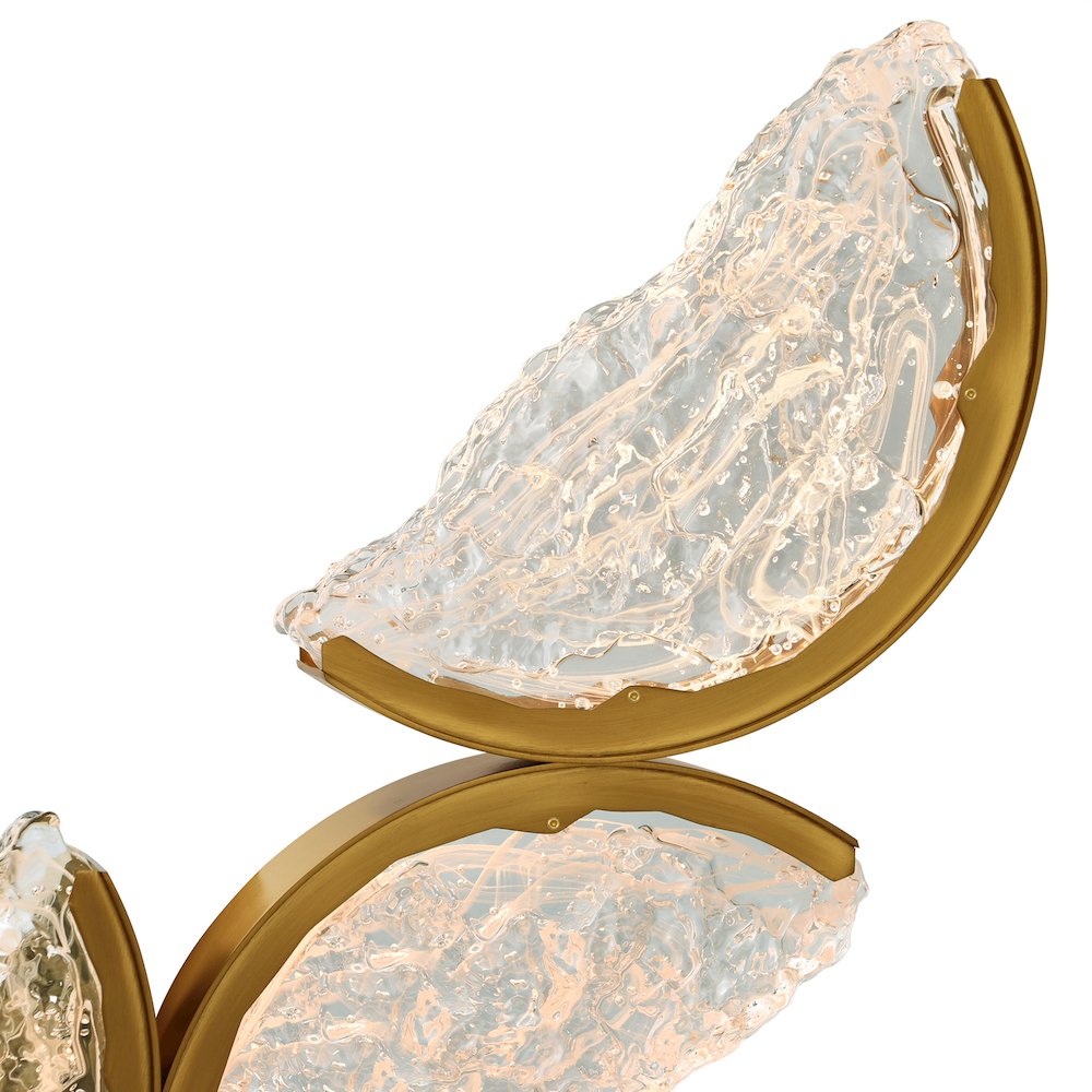 Moon Integrated LED Brass Mini Pendant