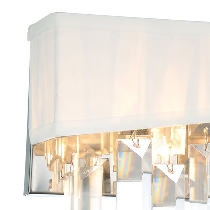 Havely 2 Light Wall Sconce With Chrome Finish