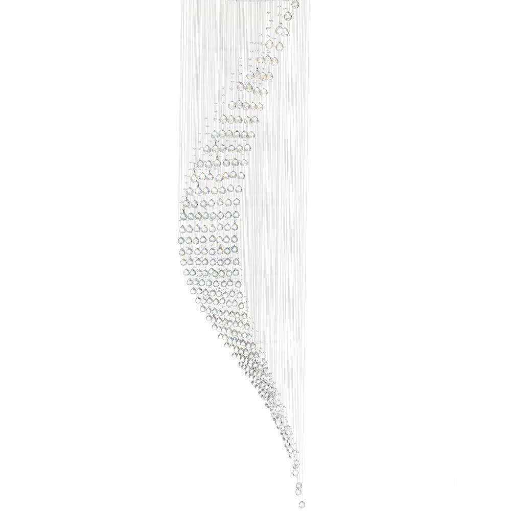 Ribbon 10 Light Flush Mount With Chrome Finish