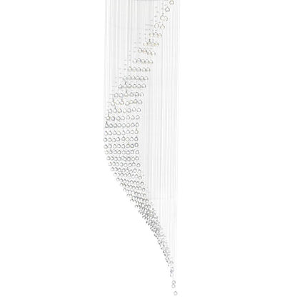 Ribbon 10 Light Flush Mount With Chrome Finish