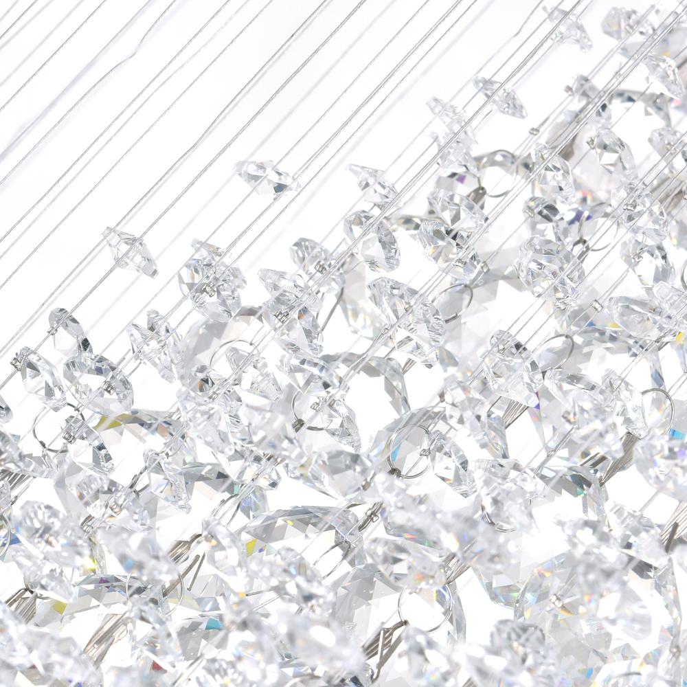 Ribbon 10 Light Flush Mount With Chrome Finish