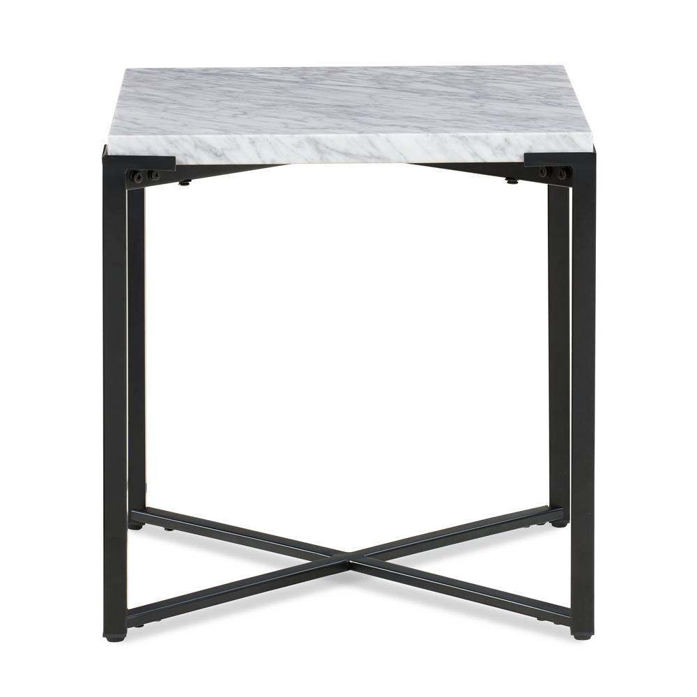 Saxon End Table in Matte Black