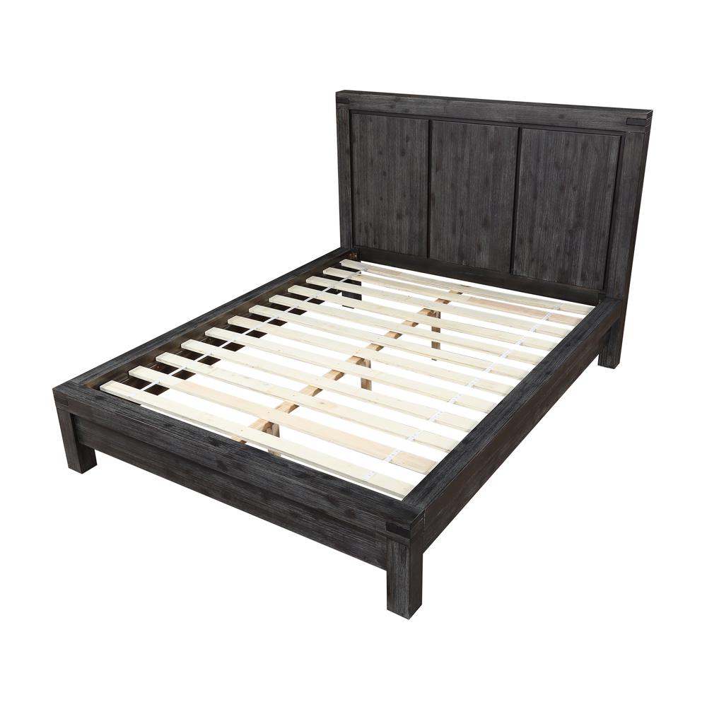Meadow Solid Wood Platform Bed in Graphite