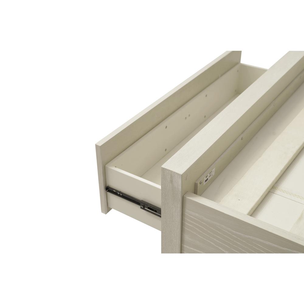 Maxime Two Drawer Footboard Storage Platform Bed In Ash