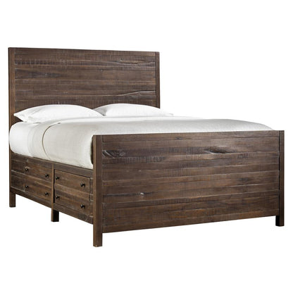 Townsend Solid Wood Storage Bed in Java