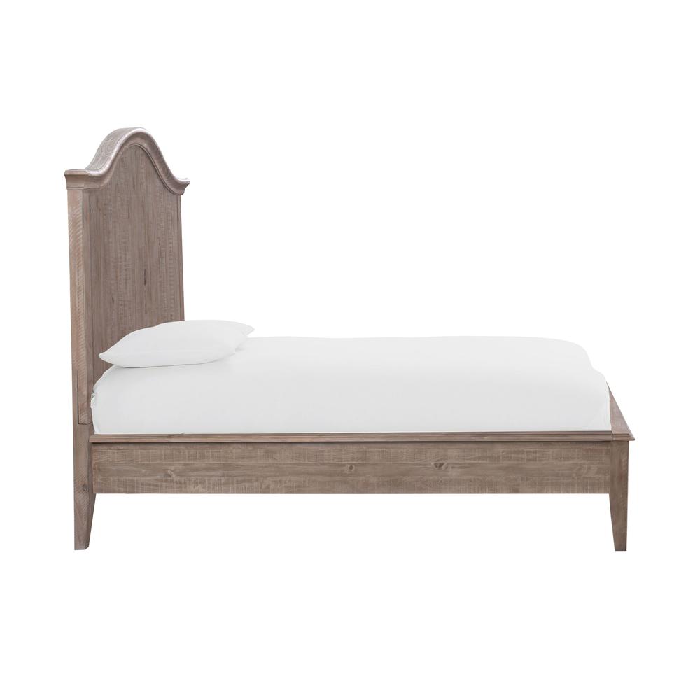 Ella Solid Wood Crown Bed in Camel